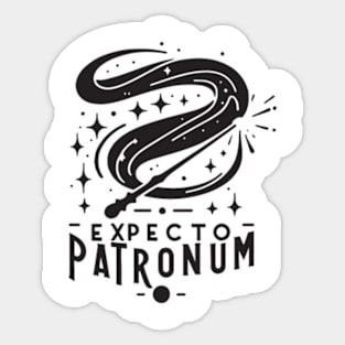 Harry Potter Tribute - Expecto Patronum - HP - Books & Cleverness - Hary Poter Potter Harry Wizard tribute Sticker